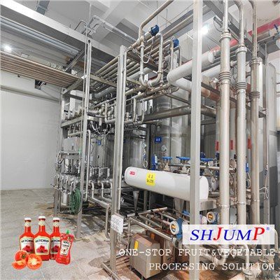 Tomatensausverwerkingslijn