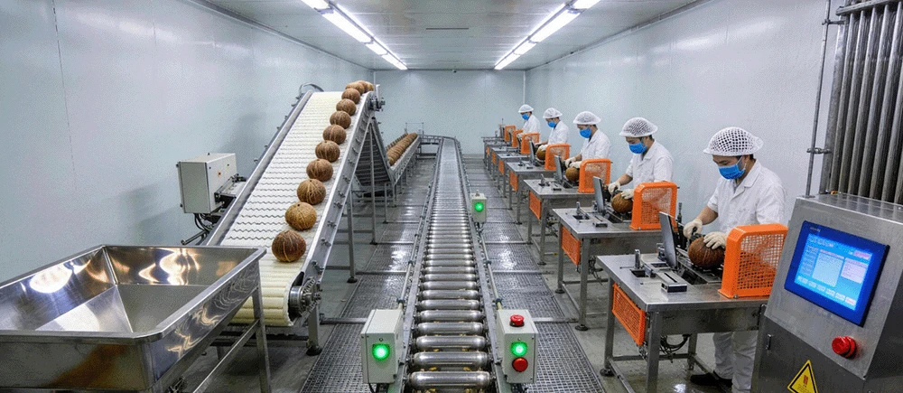 Coconut milk processing plant Coconut milk processing plant